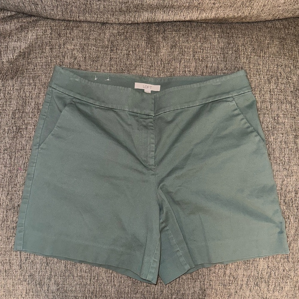 Loft Tailored Green Shorts